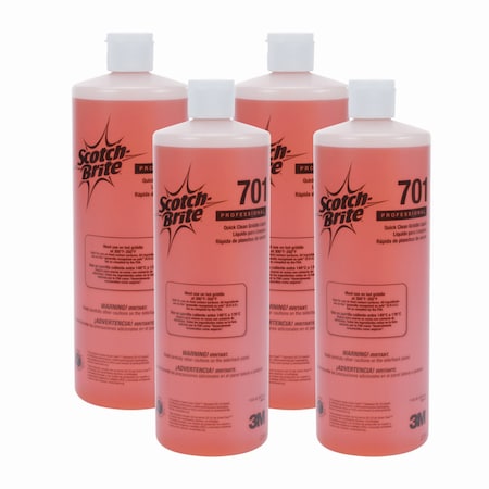 Scotch-Brite Professional Quick Clean Griddle Liquid, 1 qt Bottle, PK4 701